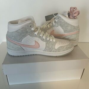 Jordan Women's High-Top Sneakers in Pink and White NWT Size 7